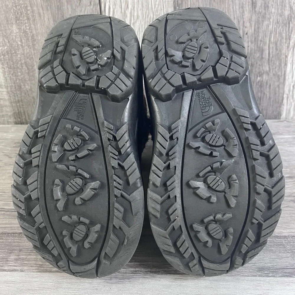 The North Face Alpenglow Toddler Boys Black Red Waterproof Winter Boots Size 7T